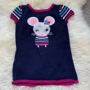 Gymboree Toddler Dark Blue Sweater Dress Size 12-18 months